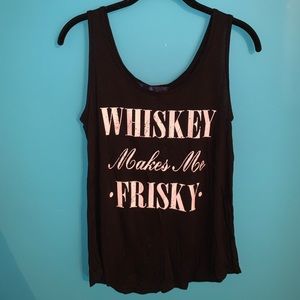 “Whiskey Makes Me Frisky” Tank Top